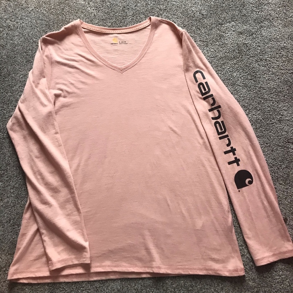 Pink Long Sleeve Carhartt Shirt